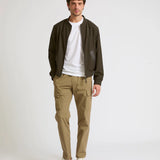 Waterproof wool-blend varsity jacket