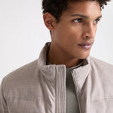 Loro Piana wool-silk fabric down jacket
