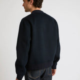 Double-sided wool-cashmere varsity jacket