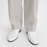 The Croco Oval Loafer white