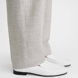 The Croco Oval Loafer white