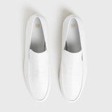 The Croco Oval Loafer white