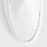 The Croco Oval Loafer white