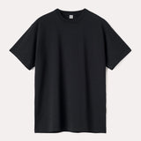 Straight cotton tee Black
