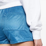 Perforated-design shorts