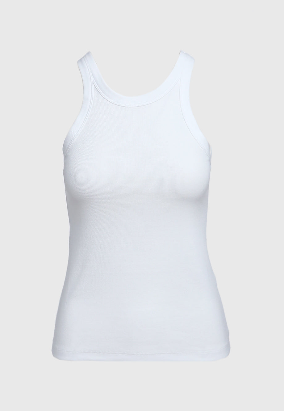 White ribbed tank top by Toteme – The Line