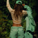 Good Health Nylon Shorts in Thyme