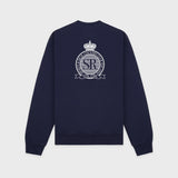 Royal Club Crewneck - Navy/White