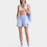 H&W Crest Poplin Short - Washed Hydrangea/Navy
