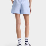 H&W Crest Poplin Short - Washed Hydrangea/Navy