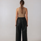 CARGO TROUSERS IN LAMB LEATHER by Yves Salomon