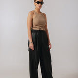 CARGO TROUSERS IN LAMB LEATHER by Yves Salomon