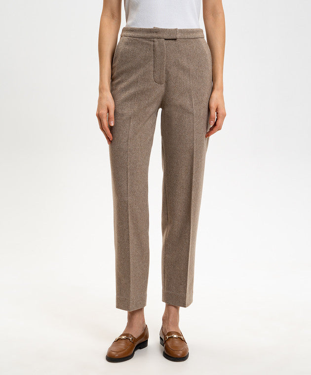 パンツ Time is on CASHMERE BLENDED WOOL TROUSER Hybrid Wool Pants