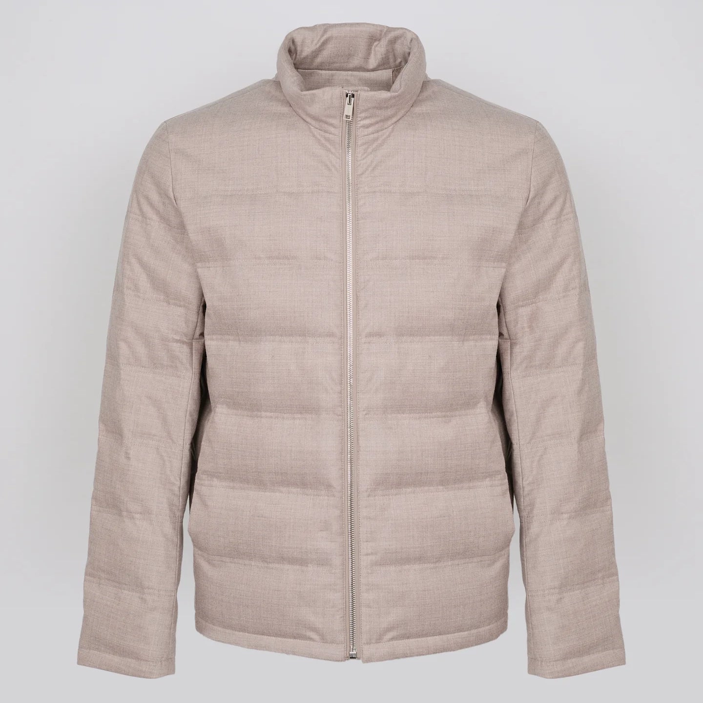 Loro Piana wool-silk fabric down jacket