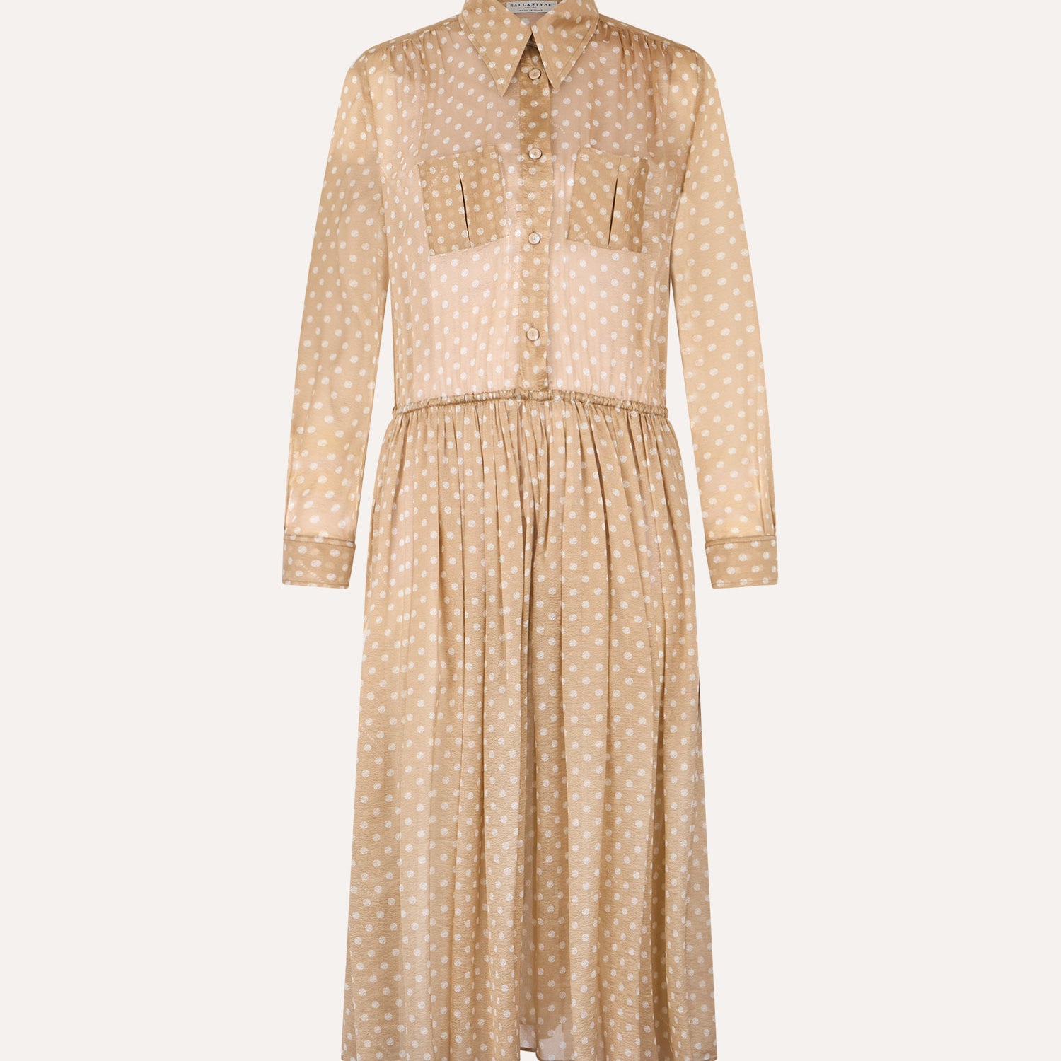 DRESS IN POLKA DOT SILK