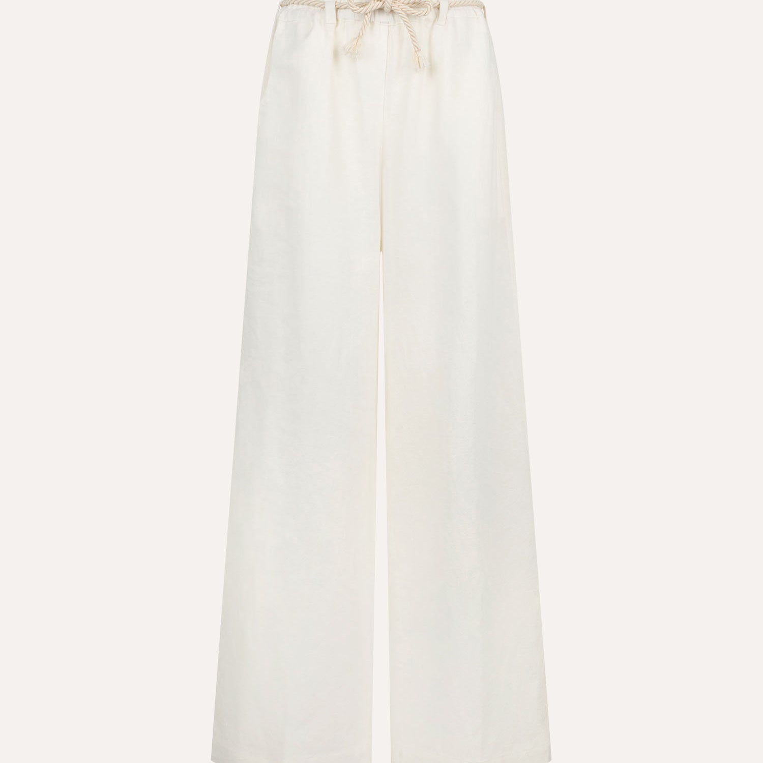 LINEN AND COTTON TROUSERS