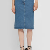 Split Back Denim Midi Skirt by Magda Butrym