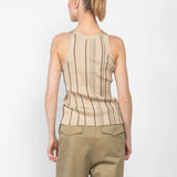 Braid rib tank Fawn