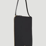 Slim Shoulder Black Bag