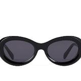 BLACK THE OVALS SUNGLASSES by TOTEME