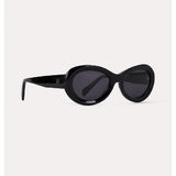 BLACK THE OVALS SUNGLASSES by TOTEME