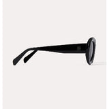 BLACK THE OVALS SUNGLASSES by TOTEME