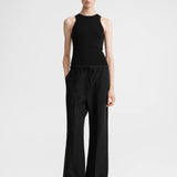 Fluid drawstring trousers black by Toteme