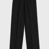 Fluid drawstring trousers black by Toteme