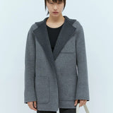 Doublé jacket pale grey melange by Toteme