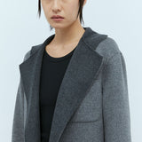 Doublé jacket pale grey melange by Toteme