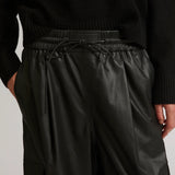 CARGO TROUSERS IN LAMB LEATHER by Yves Salomon