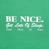 Be Nice T-Shirt - Verde/White