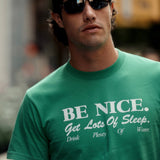 Be Nice T-Shirt - Verde/White