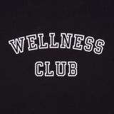 Wellness Club Flocked Crewneck - Faded Black