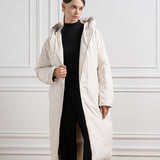 White LONG DOWN JACKET by Yves Salomon