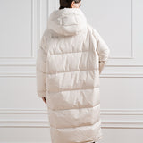 White LONG DOWN JACKET by Yves Salomon