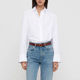 White wide sleeve shirt by Toteme