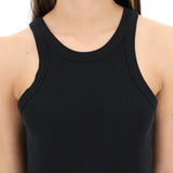 Black ribbed tank top by Toteme