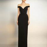 Черное платье макси Amelia от Solace London