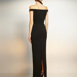 Черное платье макси Amelia от Solace London
