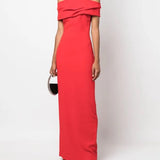 Красное платье макси Eva от Solace London