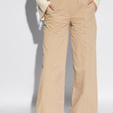 Beige Cargo trousers by Yves Salomon