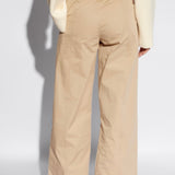 Beige Cargo trousers by Yves Salomon