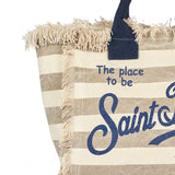 SAND STRIPED VANITY BAG by MC2 Saint Barth