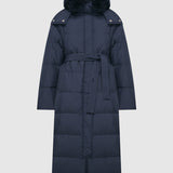 Navy Coat by Yves Salomon