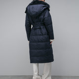 Navy Coat by Yves Salomon