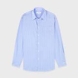 SRC Oversized Shirt - Light Blue Striped