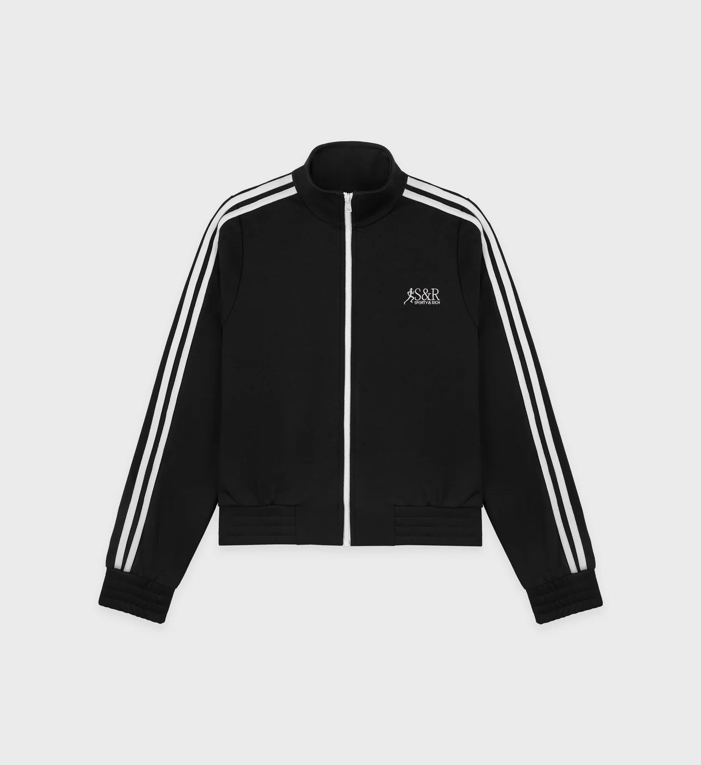 SR Runner Elio Track Jacket - Black/White – The Line