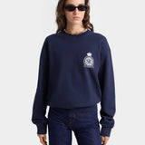 Royal Club Crewneck - Navy/White