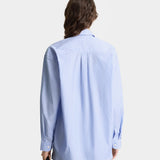 SRC Oversized Shirt - Light Blue Striped